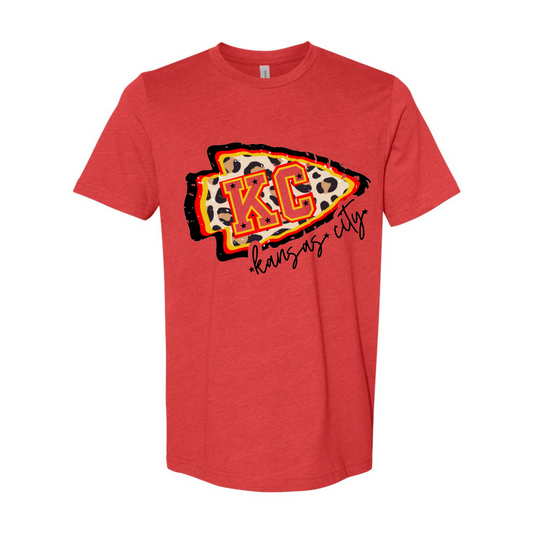 LEOPARD ARROWHEAD TEE