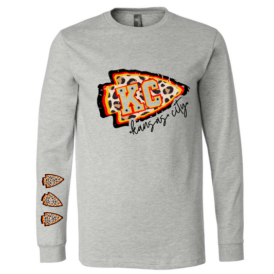 CHIEFS LEOPARD LONG SLEEVE SHIRT