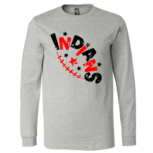 INDIANS FOOTBALL LONG SLEEVE SHIRT