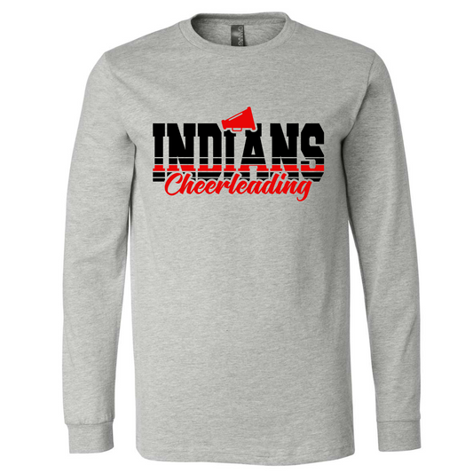 INDIANS CHEERLEADING LONG SLEEVE SHIRT